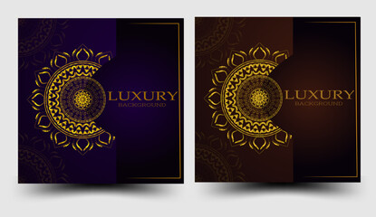 Elegant Mandala Luxury Background Templates 🤎 | Premium Strategy, Elegant Services & High-End Branding | Editable Vector Print Ready.