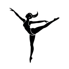 Obraz premium Artistic Gymnastics Silhouette