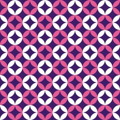 Purple and pink geometric abstract circular background