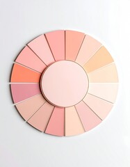 Fototapeta premium Pastel color wheel of gradients, circle center