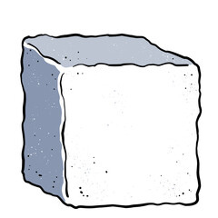 Simple and realistic illustration of sugar cubes