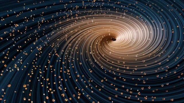 Swirling Galaxy Formation with Star Trails and Cosmic Dust