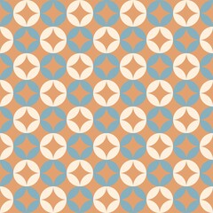 Peach and orange geometric abstract circular pattern