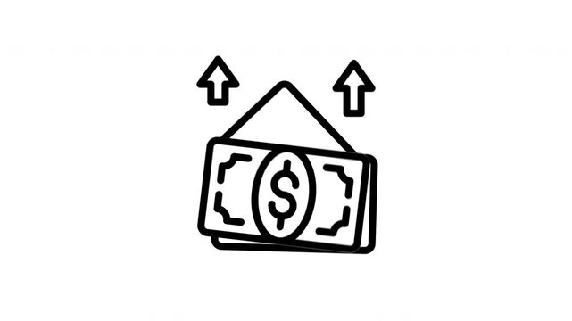 banknotes animated icon