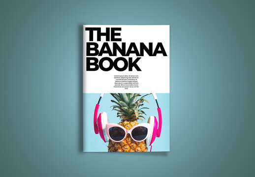 A4 Book Cover Mockup