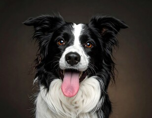 Happy Border Collie Portrait.