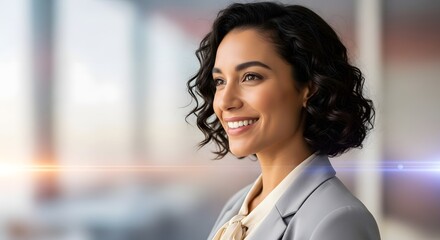 Woman's Profile View with Whisk in Hand, Preparing Food in Kitchen