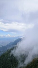 fog in the mountains