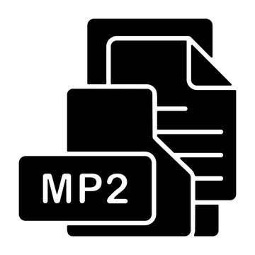 MP2 File Format Folder Icon