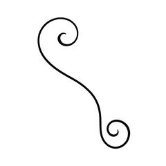 Elegant Swirl – Ornamental Line Flourish