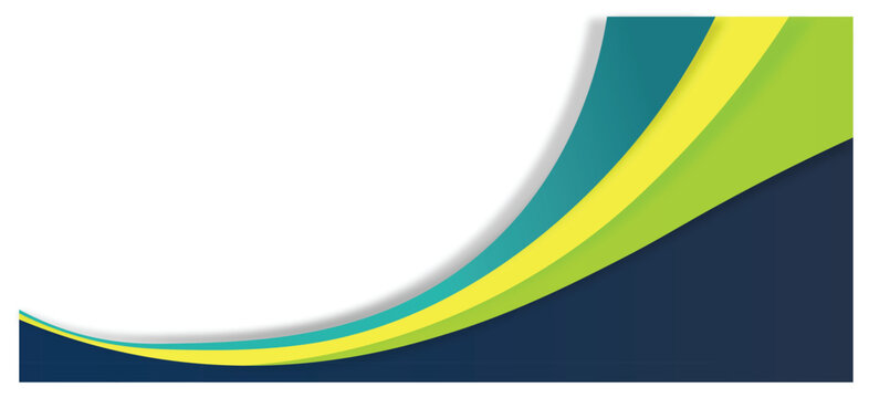 Modern Green and Blue Wave Curve Business Background Template - Powered by Adobe