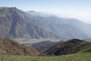 Fototapeta premium mountain landscape with fog