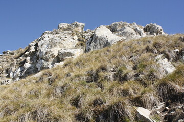 mountain landscape with snow