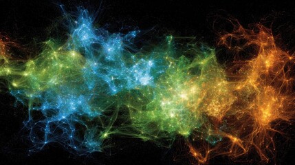 Obraz premium Colorful Nebula In Deep Space