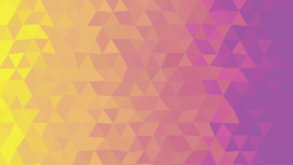 Obraz premium Vibrant Low Poly Gradient from Golden Yellow to Pink Glow