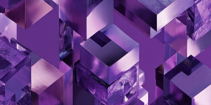 Abstract Purple Geometric Pattern Design