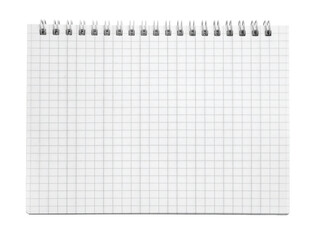 Minimalist grid note paper pinned cleanly, ideal for sketches, math, planning, or reminders on a white wall background.
