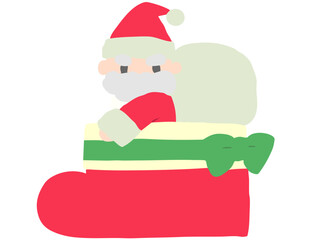 サンタinブーツ 主線なし