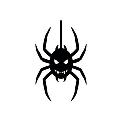 Spider Icon - Scary Halloween Vector Design