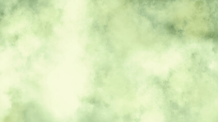 Smoky texture in a deep, olive green color. Vaporous green cloud for graphic design.