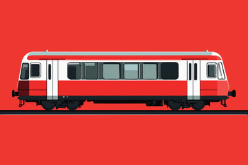 1897-Vector-illustration-of-a-red-train-viewed-from-the-side-on-red-background