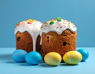 Easter Bread and Eggs Festive Holiday Treats.