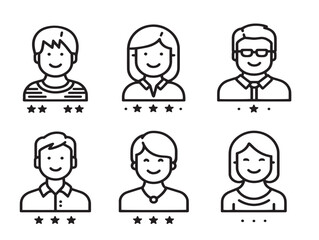 Modern Comment User Box Outline Vector Illustration Design