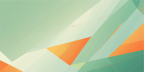 Abstract colorful geometric background design with paper origami airplane vector illustration