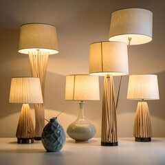 Collection of modern lamps