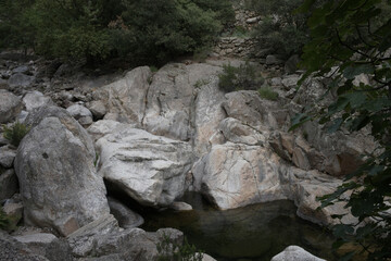 waterfall in the mountains