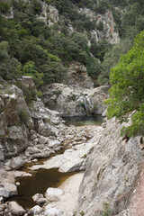 waterfall in the mountains