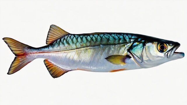 Profile view of a fish with vibrant scales
