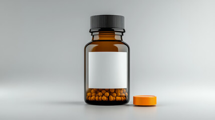 Modern Medicine Bottle Mockup Design