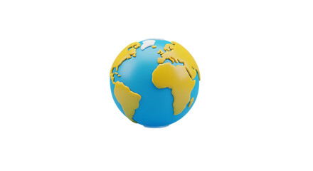 Fototapeta premium Explore our vibrant earth globe, ideal for travel themes, global business, environmental campaigns, and educational purposes, showcasing continents and oceans