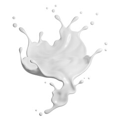 PNG Milk Splash 3D Rendering