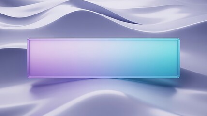 Rectangular nameplate with gradient background blank