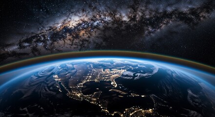 Earth at Night from Space  
