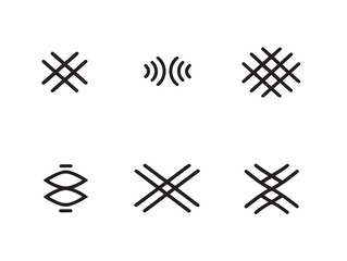 Contemporary signal strength icons set crafted with clean minimalist vector design