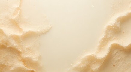 Smooth Creamy Texture of Fresh Butter on White Background
