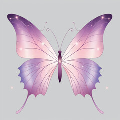 An elegant aesthetic  butterfly vector illustration