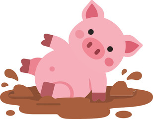 Pig in Mud