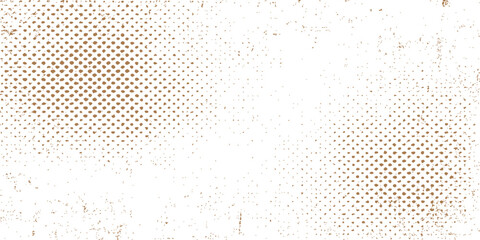 Seamless artistic vector grunge background texture pattern with blue and orange halftone dots