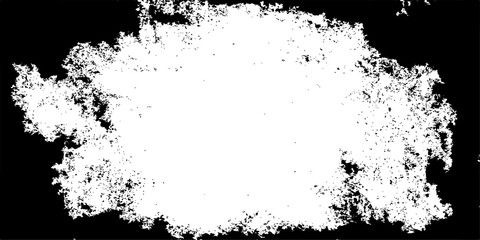 Abstract grunge black frame with ink splat and textured paint design