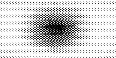 Black and white abstract dotted background with metallic texture and halftone pattern