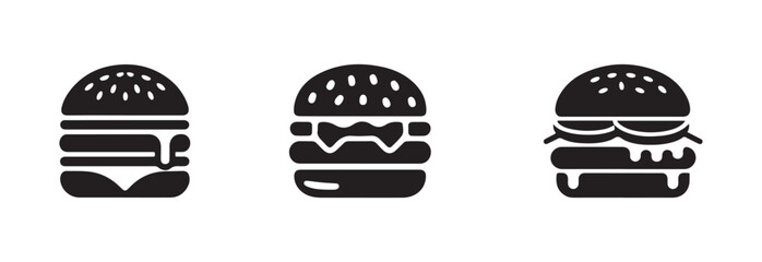 Chess Berger Silhouette icon, chess Berger vector design,  berger related filled icons,  vector illustration EPS 10.