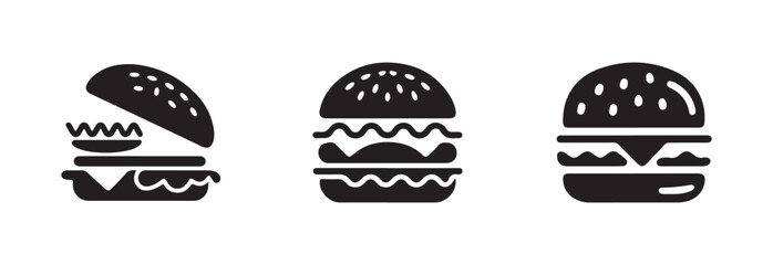 Chess Berger Silhouette icon, chess Berger vector design,  berger related filled icons,  vector illustration EPS 10.