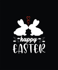 Happy easter funny t shirt design template