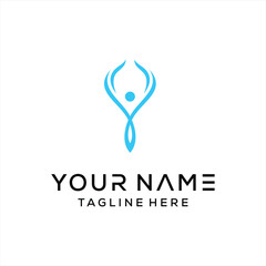 illustration vector graphic of yoga logo and symbol perfect for shop brands, spas, fitness, health, 
