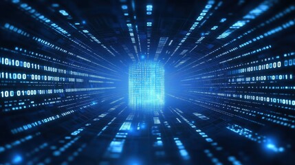 Digital data flow with central processor