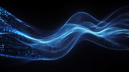 Abstract Digital Waveform